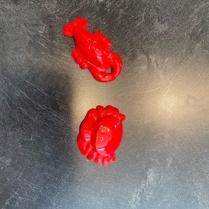 Lobster and Crab Salt and Pepper Shakers